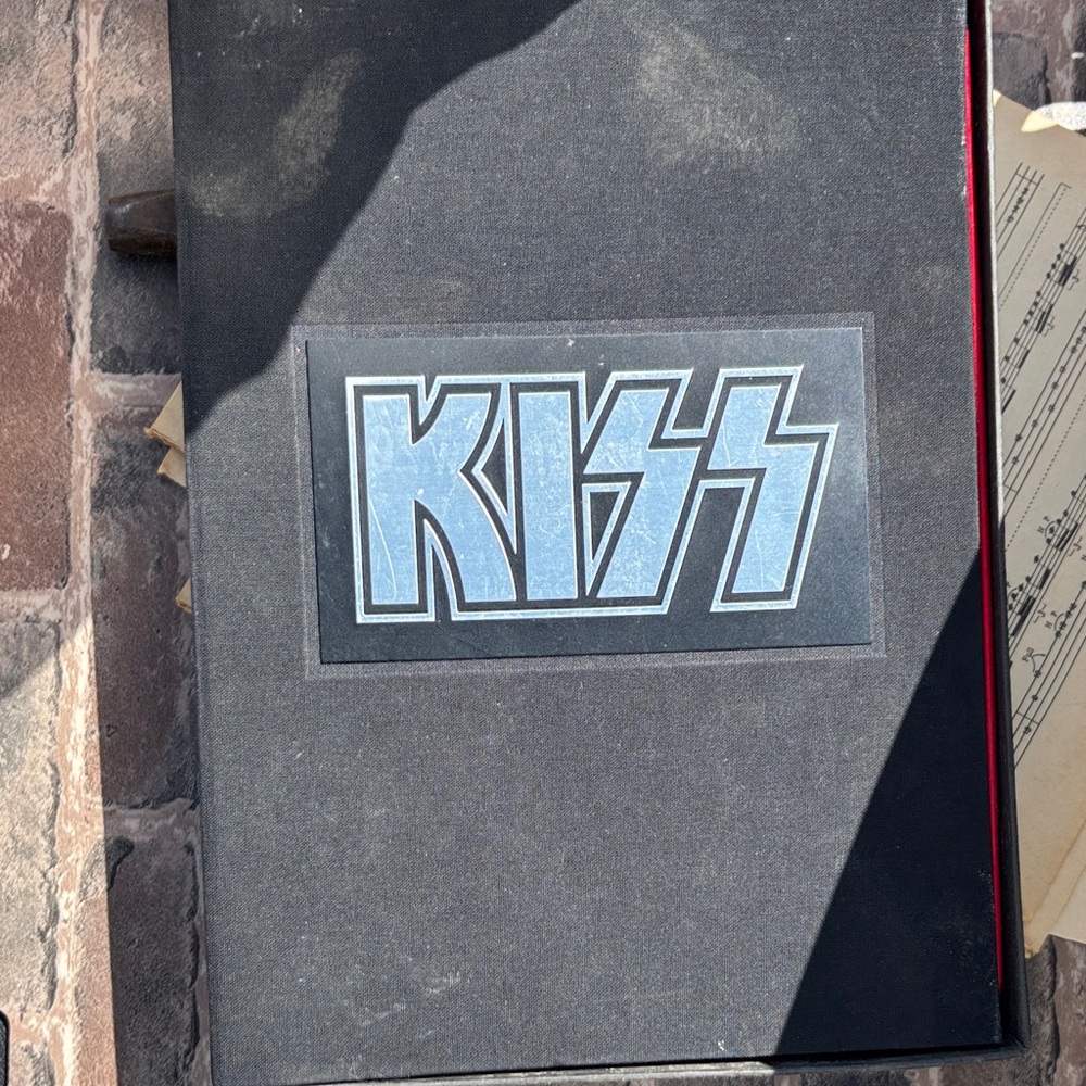 Kiss Black Binder with Light Blue Logo